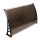 Canopy 150x100cm black frame bronze solid polycarbonate - plexiglass roof sheet type B arm door protection roof 