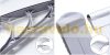 Canopy ZENN 150x100 cm gray frame and colorless translucent cavity chamber polycarbonate roof sheet type B arm door protection roof 
