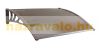 Brown ZENN rain protection roof 150x100 brown frame transparent bronze cavity chamber polycarbonate half roof type B lever for example over front door or windows