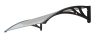 Extra-extending canopy 150x120 black frame translucent hollow-chamber polycarbonate semi-canopy type C arm for example over front door or windows