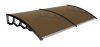 The larger-than-usual canopies 200x150 black frame bronze cavity chamber polycarbonate semi-canopy H-type arm for example over front doors or windows 