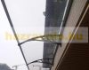 Canopy polycarbonate 240x100 black frame translucent cavity roof entrance door or windows main B type lever 