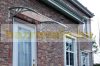 Canopy polycarbonate 240x100 black frame translucent cavity roof entrance door or windows main B type lever 