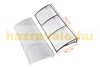 Canopy 300x60 cm white frame colorless cavity chamber polycarbonate roof sheet ZENN type canopy C type arm 