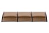 Canopy 300x60 cm black frame bronze hollow chamber polycarbonate roof sheet ZENN type canopy C type arm 