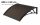 Canopy with a greater depth than usual 400x120 cm black frame bronze hollow chamber polycarbonate roof sheet type C arm