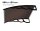 Canopy with a greater depth than usual 400x150 cm black frame bronze hollow chamber polycarbonate roof sheet type H arm