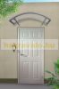 Aluminum canopy 160x120 cm with transparent solid polycarbonate (plexi) covering, eaves type I arm