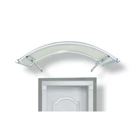 Előtető alumínium tartóka átlátszó polikarbonát borítással 120x90 cm