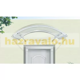 Előtető alumínium tartóka átlátszó polikarbonát borítással 120x90 cm