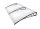 Extra-extending aluminum canopy 200x150 cm with anodized black H1 type support arm, waterproof solid polycarbonate (plexi) cover