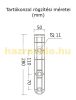 Extra-extending aluminum canopy 200x150 cm with anodized black H1 type support arm, waterproof solid polycarbonate (plexi) cover