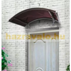 Előtető barnára eloxált alumínium tartókar bronz plexi borítással 120x160 cm