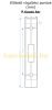 Eaves aluminum canopy with anodized black support arm 150x100 cm, with water-clear solid polycarbonate (plexi) cover P type arm