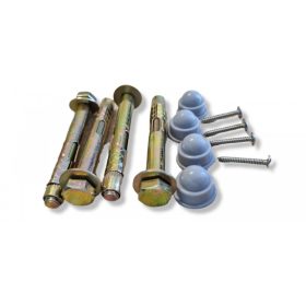   Előtetőhöz dűbel 4 db betontipli védőtető koszorúhoz rögzítéshez M8 szürke anyatakaró kupakkal 