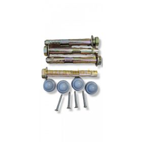   Előtetőhöz dűbel 4 db betontipli védőtető koszorúhoz rögzítéshez M8 szürke anyatakaró kupakkal 