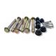 Spare dowels for canopies. Pack of 6 black spare concrete dowels for fixing canopies