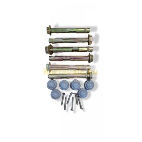   Előtetőhöz való dűbel 6 db betontipli védőtető koszorúhoz rögzítéshez M8 szürke anyatakaró kupakkal 