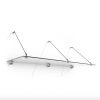 Glass roof canopy 250x90cm Clean modern look with stainless brackets