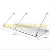 Glass roof canopy 250x90cm Clean modern look with stainless brackets