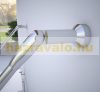 Rozsdamentes üveg féltető előtető 250x90cm letisztult modern megjelenés