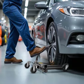   Hidraulikus gurulós kerékemelő szett – 2 db, 680 kg / darab teherbírással