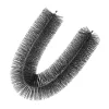 Ereszcsatorna-védő kefe 9 m, Ø 11 cm, 10 darabos készlet ereszcsatorna levélfogó 