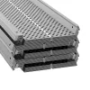 Alumínium ereszcsatorna védőrács 63,4 méter lefedésére 52 db x 1220 × 127 mm levélfogó