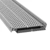 Alumínium ereszcsatorna védőrács 15,2 méter lefedésére 13 db x 1220x127 mm levélfogó