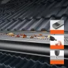 Alumínium ereszcsatorna védőrács 63,4 méter lefedésére 52 db x 1220x152 mm 