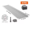 Alumínium ereszcsatorna védőrács 63,4 méter lefedésére 52 db x 1220x152 mm 