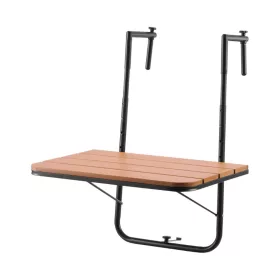   Balkonra akasztható lehajtható asztal 595x400 mm rozsdamentes acél tartó