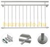 French balcony railing white powder-coated steel railing 184x90 cm