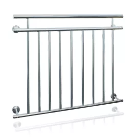   Erkélykorlát rozsdamentes franciaerkély saválló acél kapaszkodó korlát 128x90 cm inox