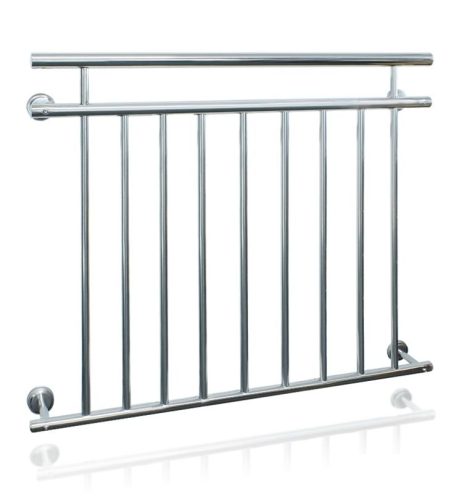 Balcony railing stainless French balcony acid-proof steel handrail 128x90 cm inox