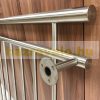 Balcony railing stainless French balcony acid-proof steel handrail 128x90 cm inox