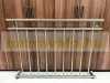 Erkélykorlát rozsdamentes franciaerkély saválló acél kapaszkodó korlát 128x90 cm inox