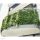 Fence cover balcony cover anti-view green artificial fence railing cover net with lifelike woven leaves 300x100 cm for fence, balcony leaf shape