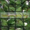 Fence cover balcony cover anti-view green artificial fence railing cover net with lifelike woven leaves 300x100 cm for fence, balcony leaf shape