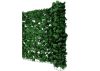 Plastic hedge for balcony fence anti-sight 300x100 cm dark green artificial leaves covering net true to life 