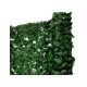 Plastic hedge for balcony fence anti-sight 300x150 cm dark green artificial leaves covering mesh lifelike 