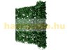 Plastic hedge for balcony fence anti-sight 300x150 cm dark green artificial leaves covering mesh lifelike 