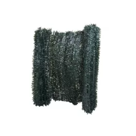   Műsövény erkélyre kerítésre belátásgátló 300x100 cm sötétzöld fenyő hatású mű tűlevelek takaró háló élethű