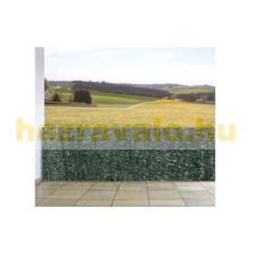 Műsövény erkélyre kerítésre belátásgátló sötétzöld fenyő hatású mű tűlevelek takaró háló 300x150 cm