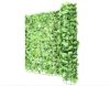 Plastic hedge for balcony fence anti-sight 300x100 cm light green artificial leaves covering net true to life 