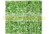 Plastic hedge for balcony fence anti-sight 300x100 cm light green artificial leaves covering net true to life 