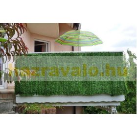   Műsövény erkélyre kerítésre belátásgátló 300x100 cm világoszöld fenyő hatású mű tűlevelek takaró háló élethű 