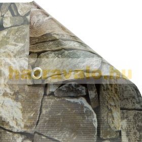   Erkélykorlát takaró belátásgátló ponyva tartós anyagból 75 cm széles 6 méter hosszú kőhatású