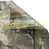 Balcony railing cover anti-view tarpaulin made of durable material 90 cm wide 6 meters long with stone effect