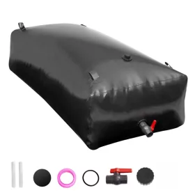   Esővíztartály 1000 liter összecsukható és hordozható esővízgyűjtő zsák, extra nagy víztartály